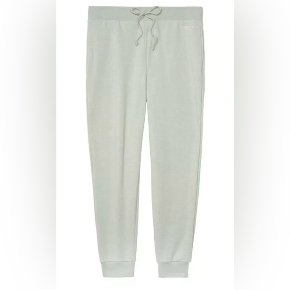 Victoria's Secret Cotton Fleece Mid Rise Jogger Sweatpants Soft Green